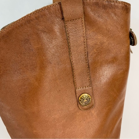 Sam Edelman Cognac Leather Penny Riding Knee High Boots 7.5 - Picture 3 of 15